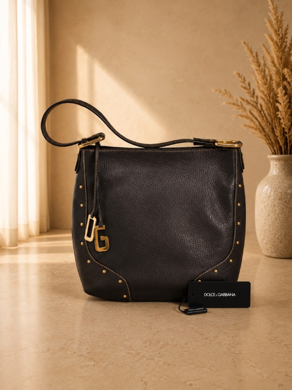 LUXURIOUS Dolce & Gabbana Large Studded Handbag